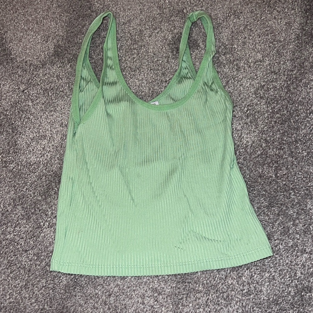 STRADIVARIOUS SUPER CUTE TOP LIGHT GREEEN
